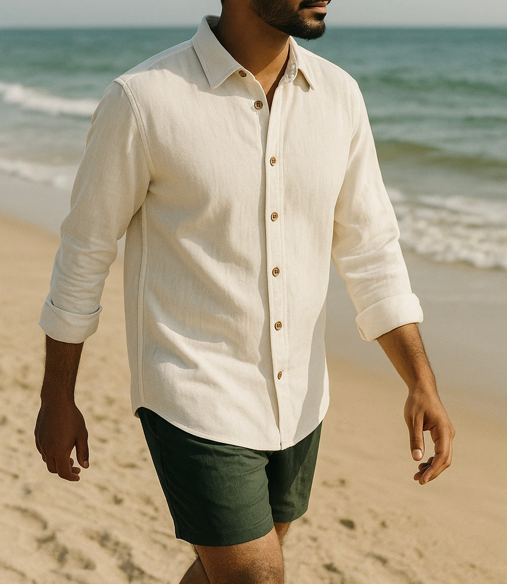 White Linen Shirt