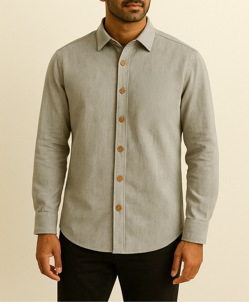 Grey Linen Shirt