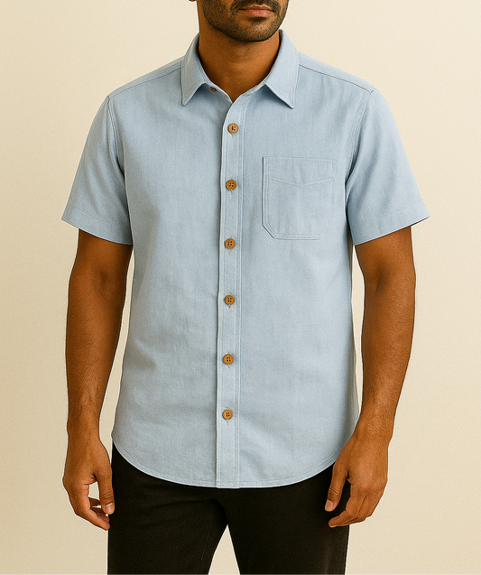 Light Blue Linen Shirt