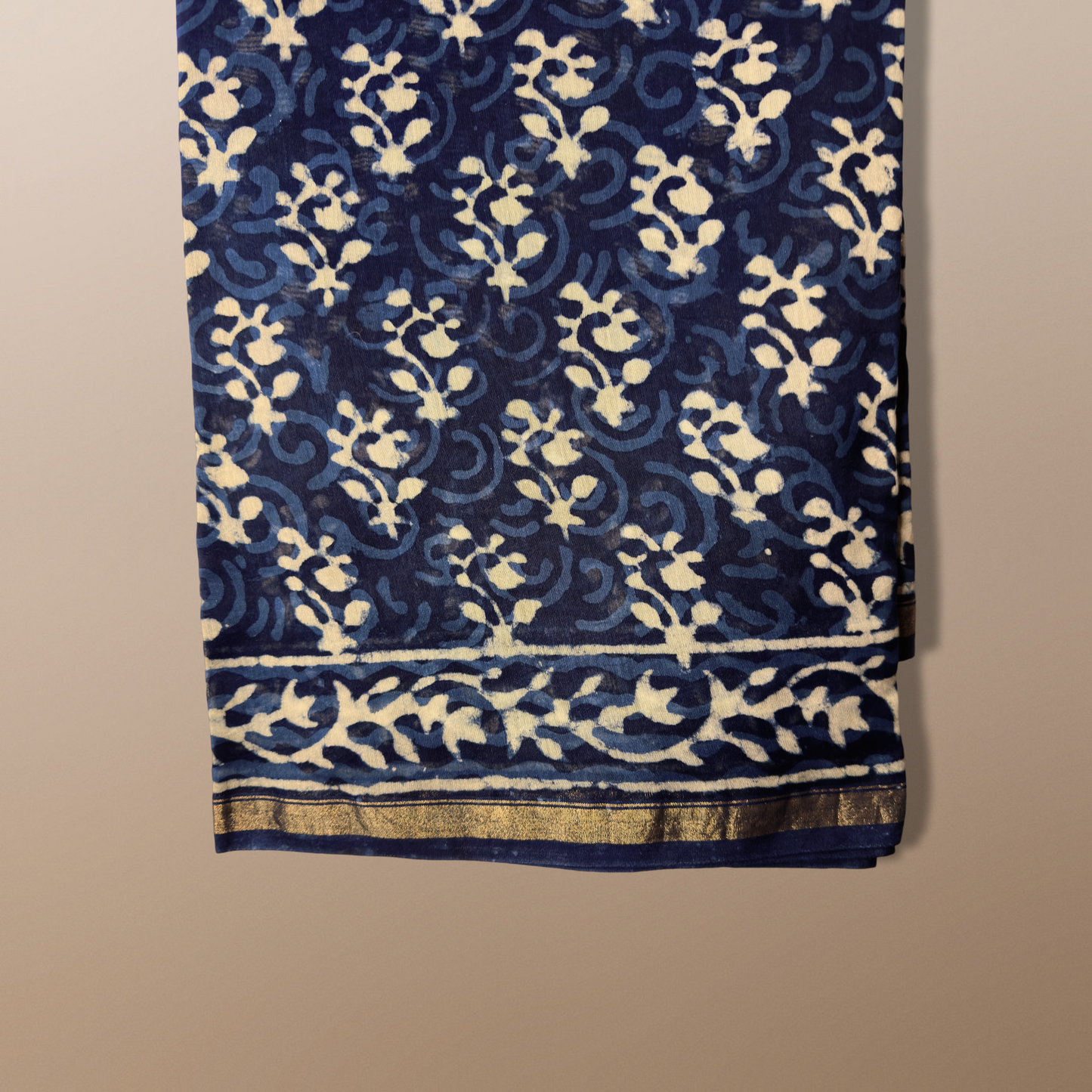 Indigo Mulmul Saree