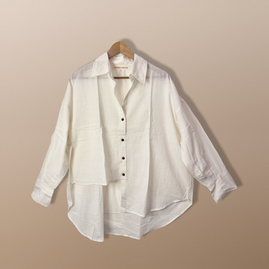 Linen Malai Assymetric Shirt