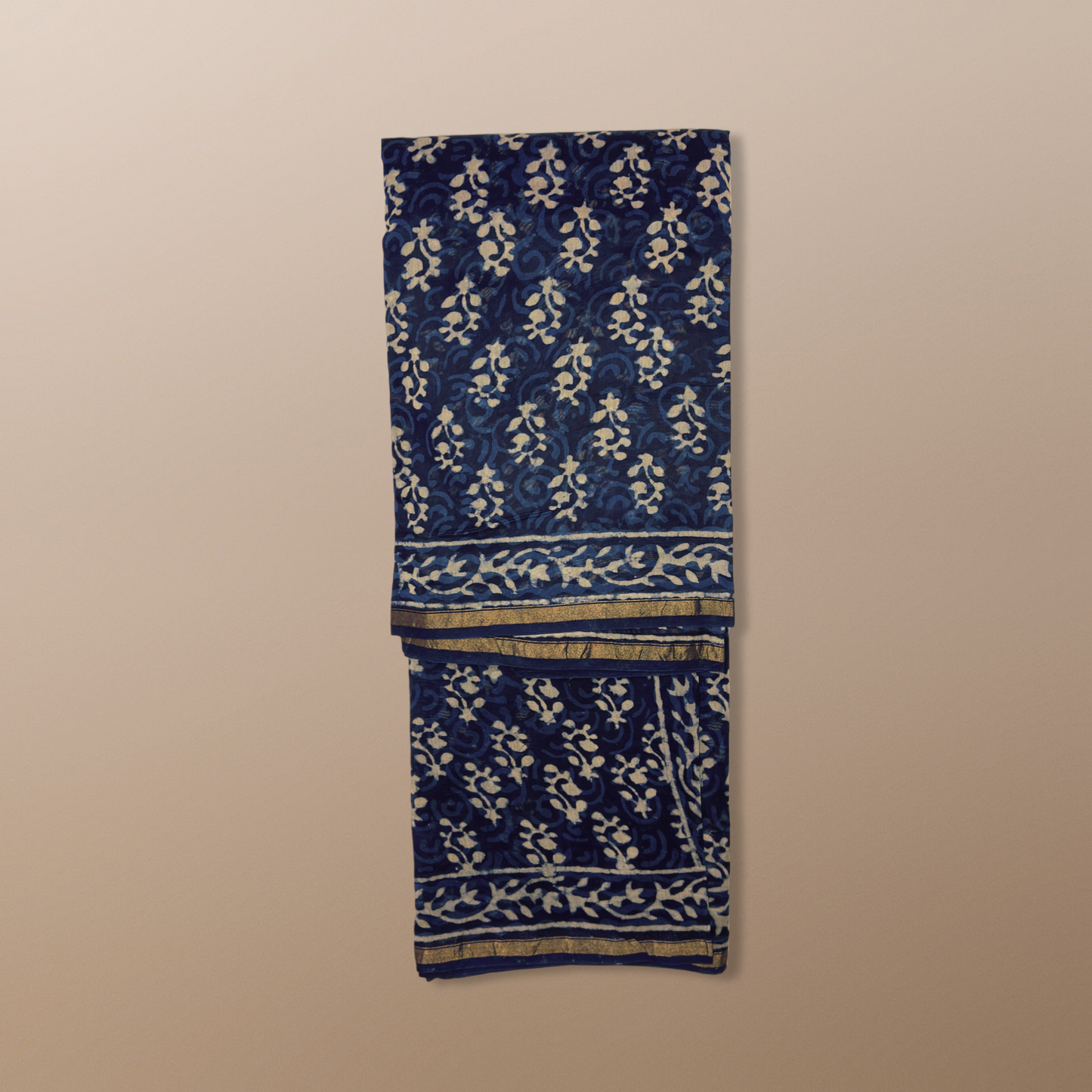 Indigo Mulmul Saree