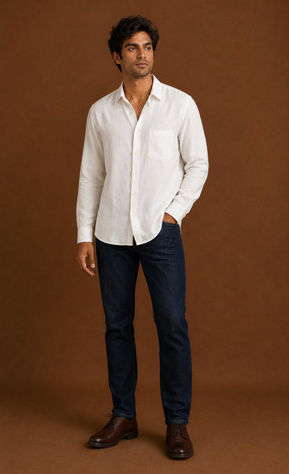 White Linen Shirt