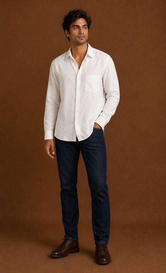 White Linen Shirt