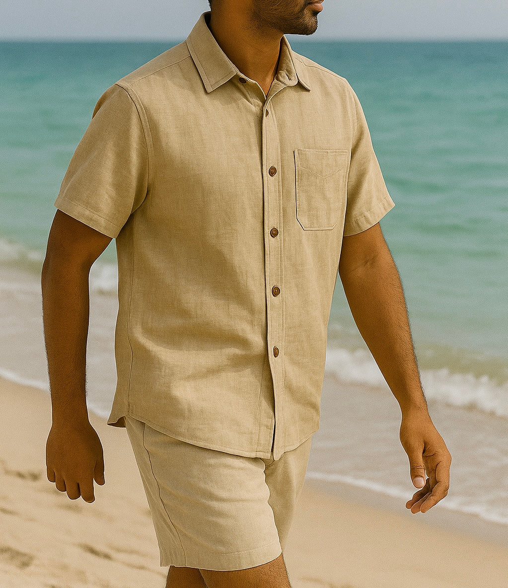 Beige Linen Shirt