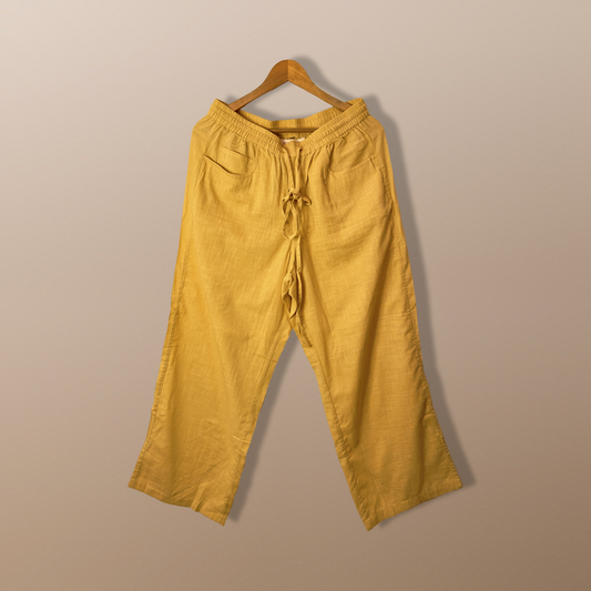 Linen Chai Elastic Trousers