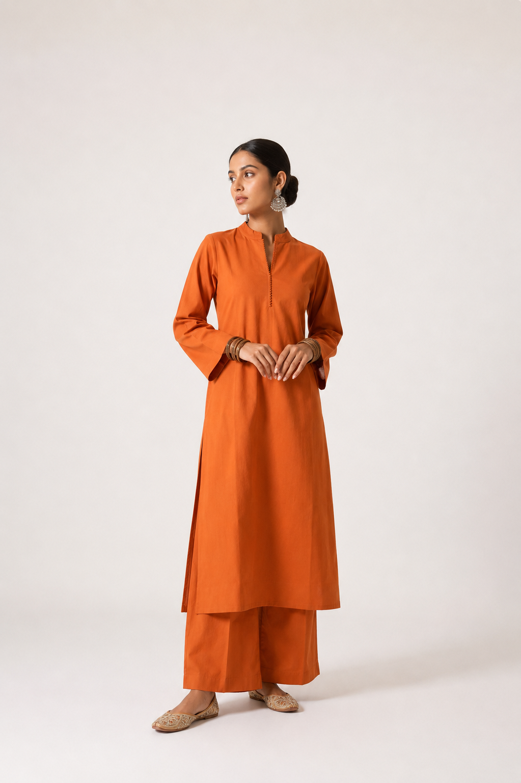 Rust Kurta