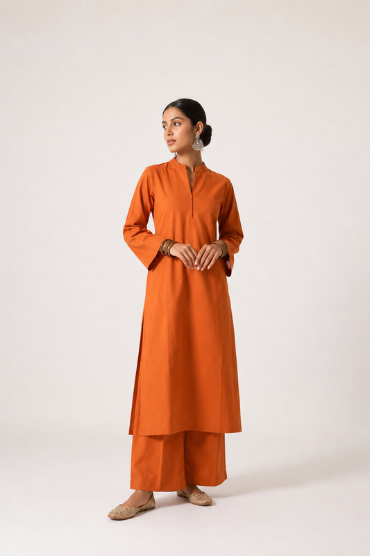 Rust Kurta