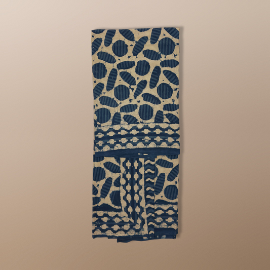 Indigo Mulmul Saree