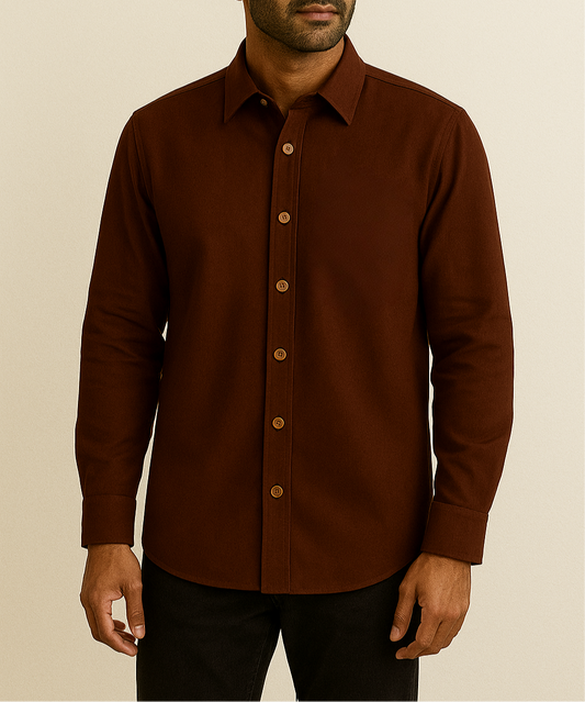 Brown Linen Shirt