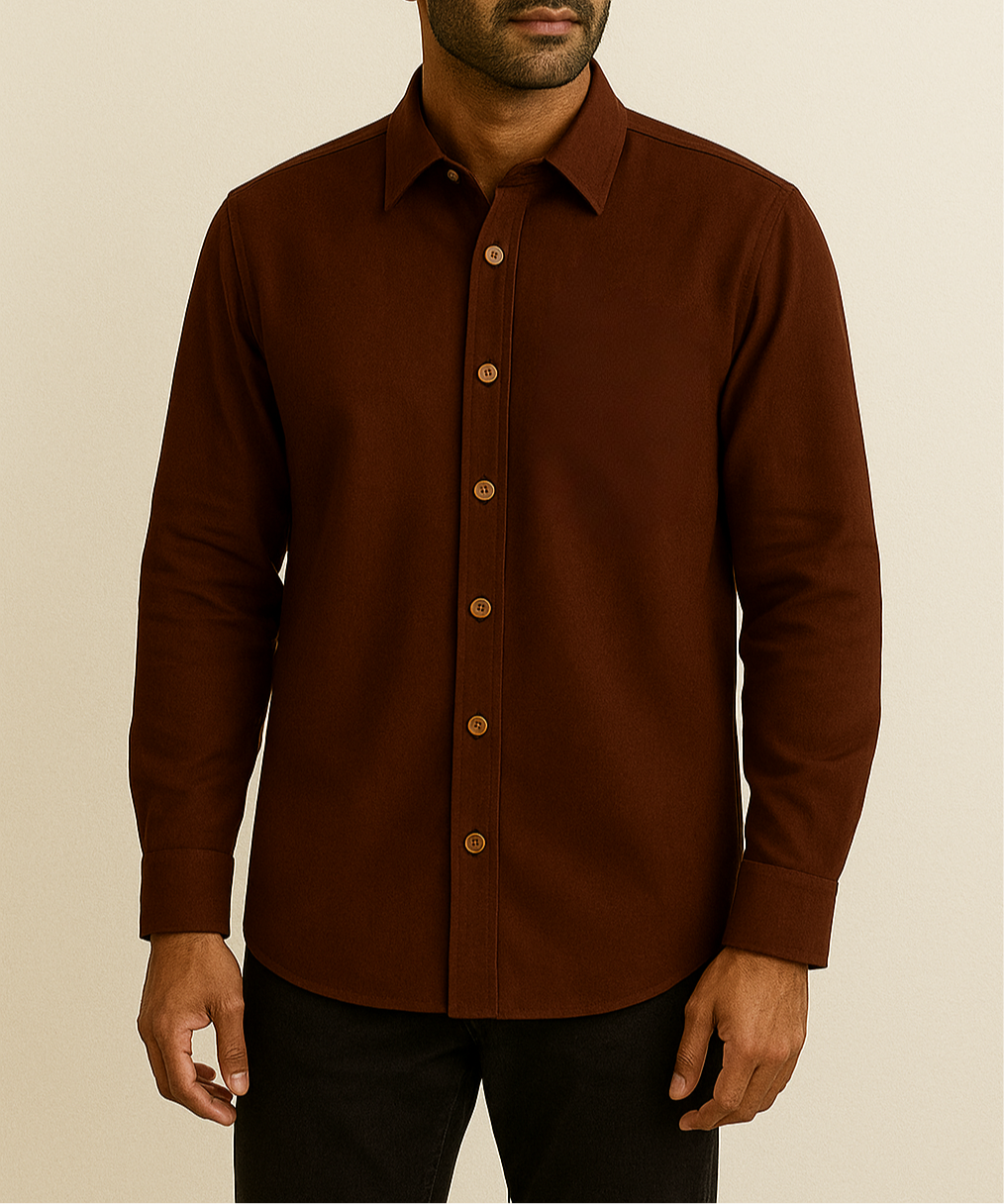 Brown Linen Shirt