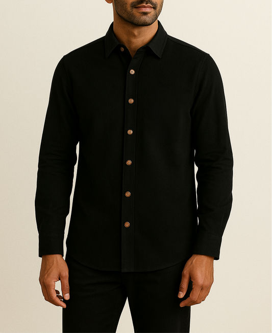 Black Linen Shirt