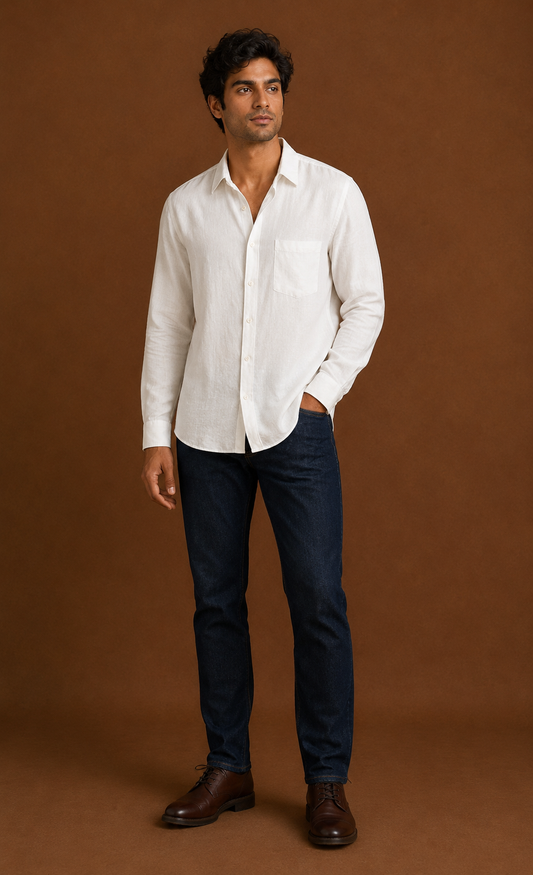 White Linen Shirt