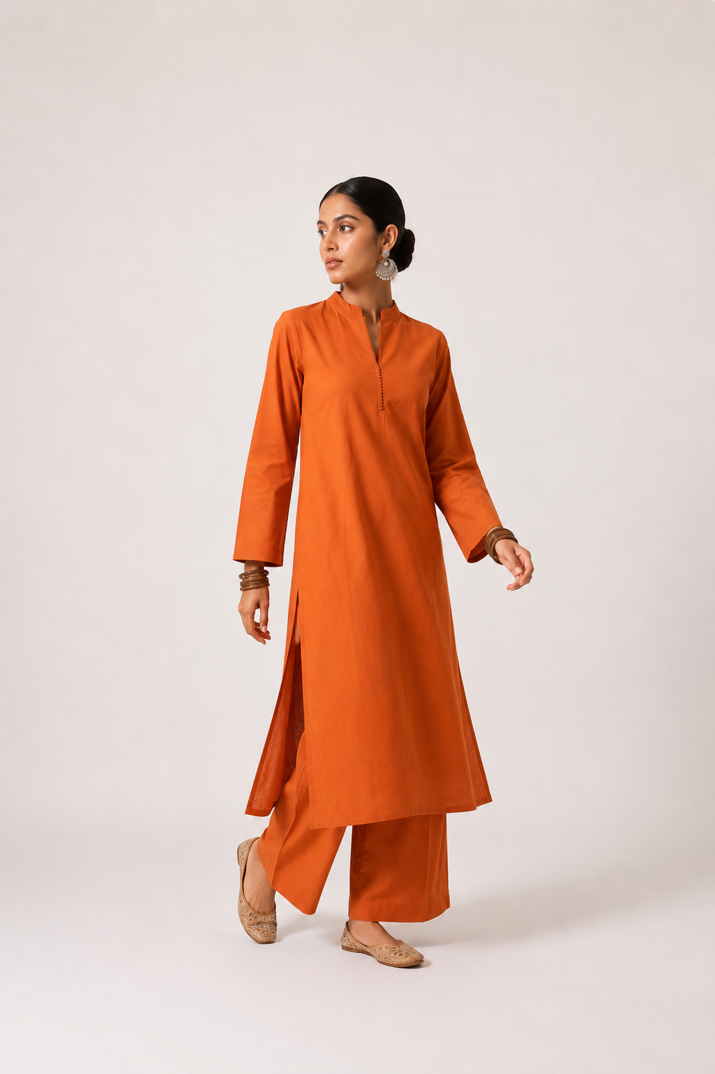 Rust Kurta