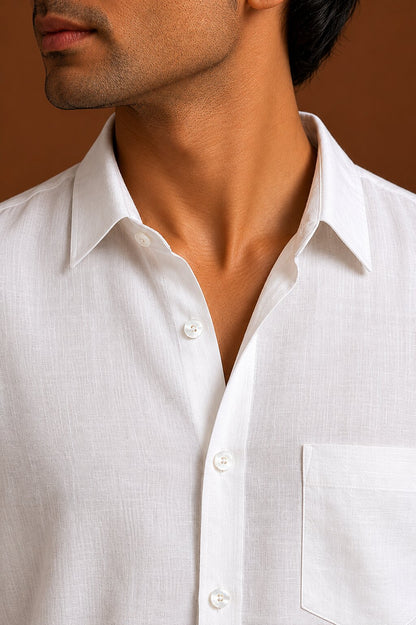White Linen Shirt