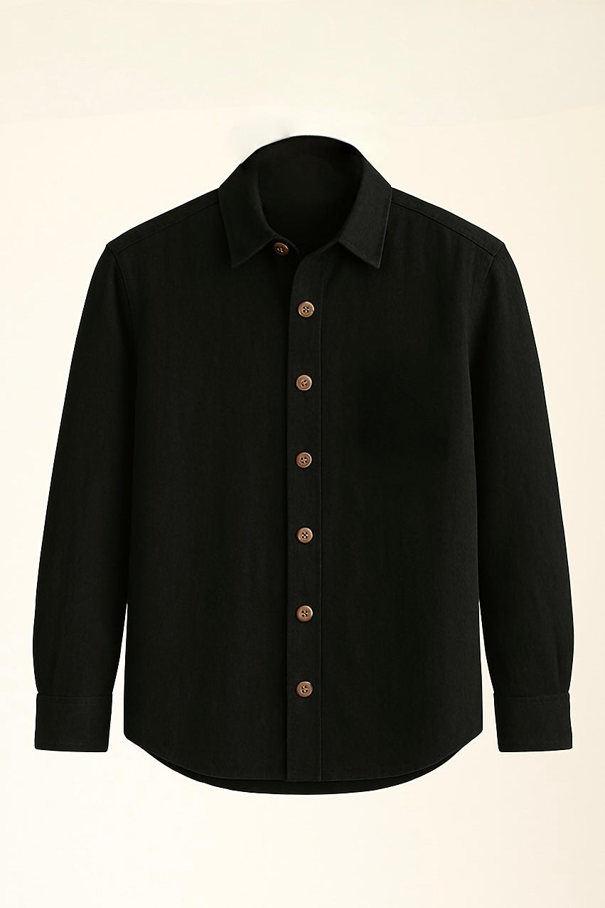 Black Linen Shirt