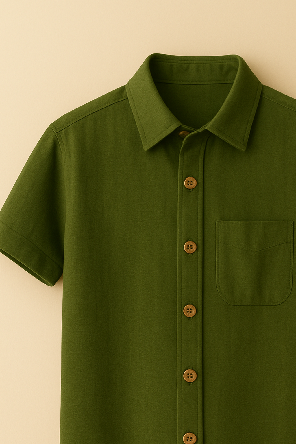 Olive Linen Shirt