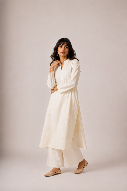 Cream Kurta